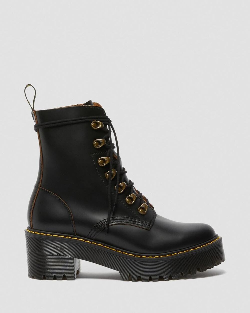 Dr. Martens Leona Platform Lace-Up Boots - 8